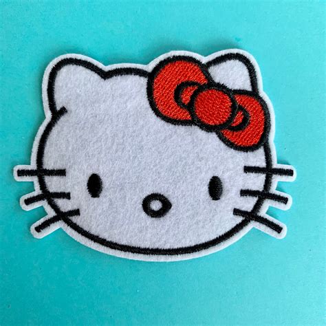 FREE shipping Add to Favorites Ombre colored Iron on heart patch for clothing, craft, DIY projects, immediate. . Hello kitty iron on patches
